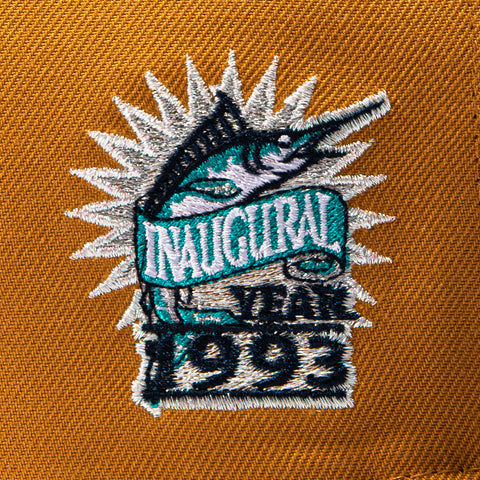 New Era 59Fifty Miami Marlins 1993 Inaugural Patch Hat - Khaki, Navy New Era