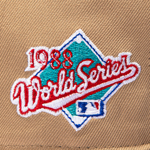 New Era 59Fifty Oakland Athletics 1988 World Series Patch Hat - Tan, Black New Era