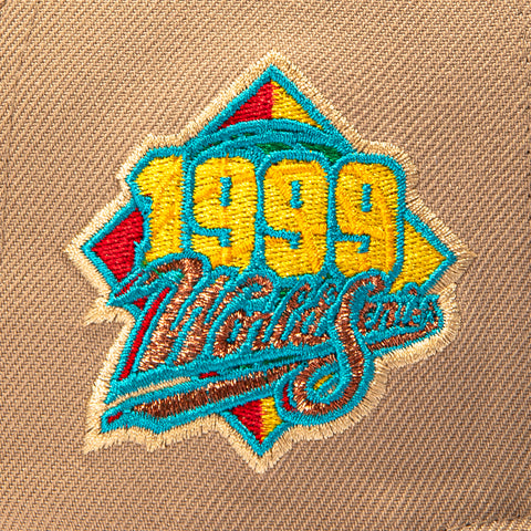 New Era 59Fifty Atlanta Braves 1999 World Series Patch Hat - Tan, Green New Era