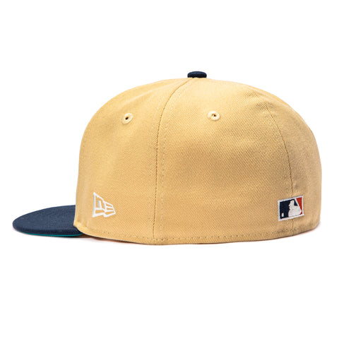New Era 59Fifty New York Yankees 1961 World Series Patch Hat - Tan, Navy New Era