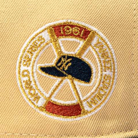 New Era 59Fifty New York Yankees 1961 World Series Patch Hat - Tan, Navy New Era