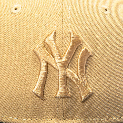 New Era 59Fifty New York Yankees 1961 World Series Patch Hat - Tan, Navy New Era