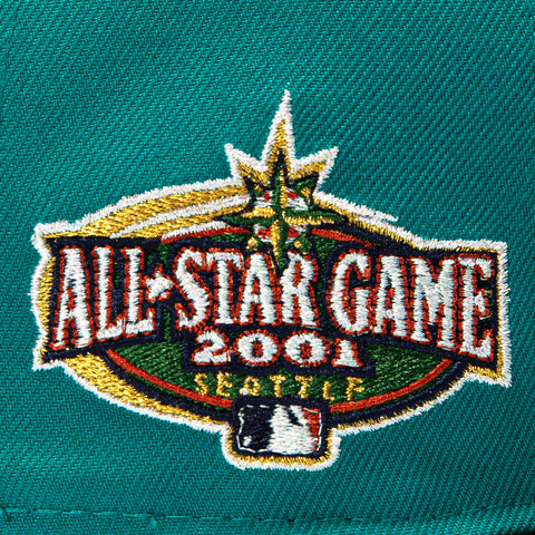 New Era 59Fifty Philadelphia Phillies 2001 All Star Game Patch Alternate Hat - Teal, Black New Era