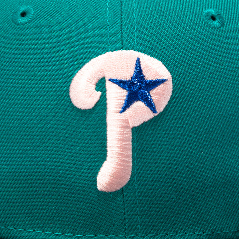 New Era 59Fifty Philadelphia Phillies 2001 All Star Game Patch Alternate Hat - Teal, Black New Era