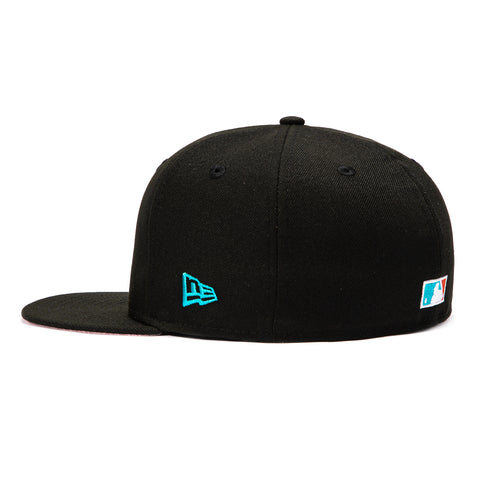 New Era 59Fifty New York Yankees 2001 All Star Game Patch Pink UV Hat - Black New Era