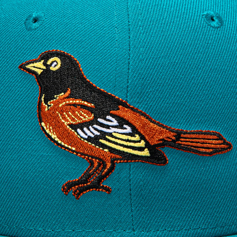 New Era 59Fifty Baltimore Orioles 30th Anniversary Champions Patch Hat - Teal New Era