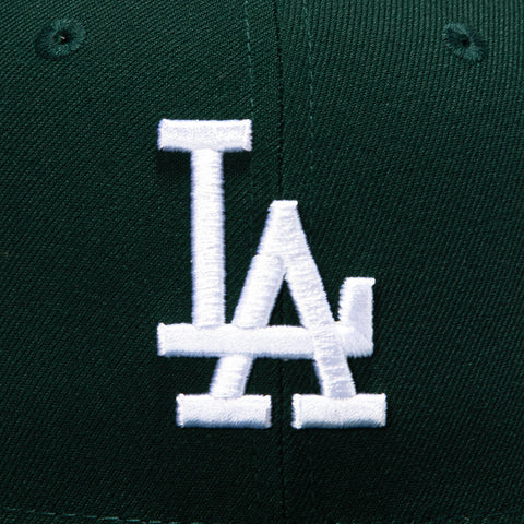 New Era 59Fifty Los Angeles Dodgers Jackie Robinson 42 Patch Light Blue UV Hat - Green New Era