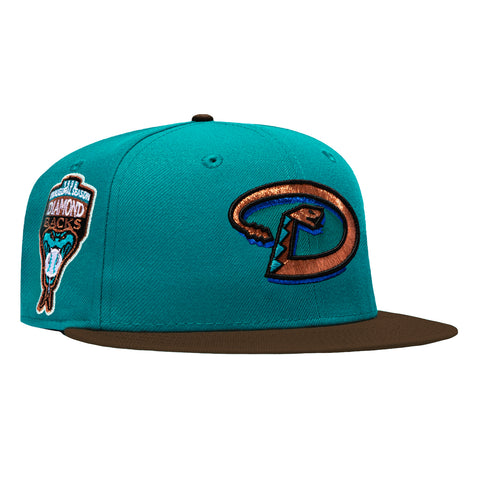 New Era 59Fifty Arizona Diamondbacks Inaugural Patch D Hat - Teal, Brown New Era