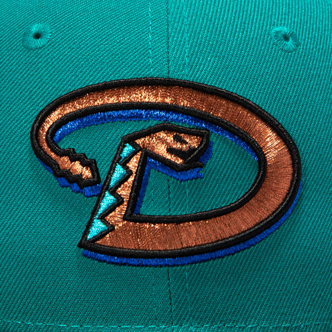 New Era 59Fifty Arizona Diamondbacks Inaugural Patch D Hat - Teal, Brown New Era