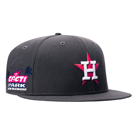 New Era 59Fifty After Glow Houston Astros Cacti Park Patch Hat - Graphite New Era