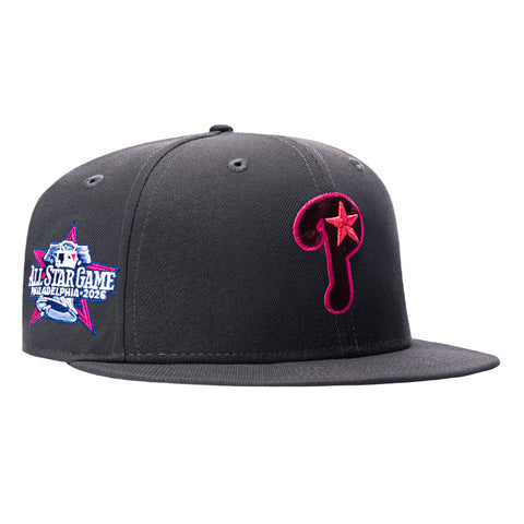New Era 59Fifty After Glow Philadelphia Phillies 2026 All Star Game Patch Alternate Hat - Graphite New Era