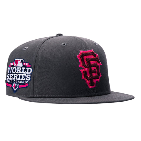 New Era 59Fifty After Glow San Francisco Giants 2012 World Series Patch Hat - Graphite New Era