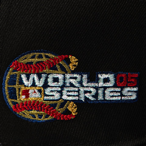 New Era 59Fifty Black Dome Houston Astros 2005 World Series Patch Alternate Hat - Black New Era