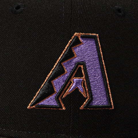 New Era 59Fifty Black Dome Arizona Diamondbacks Inaugural Patch A Hat - Black New Era