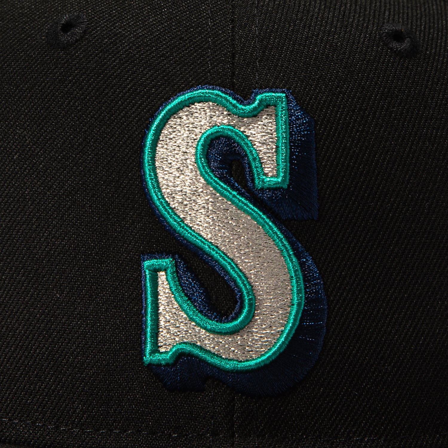 New Era 59Fifty Black Dome Seattle Mariners 50th Anniversary Patch