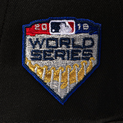 New Era 59Fifty Black Dome Boston Red Sox 2018 World Series Patch Alternate Hat - Black New Era