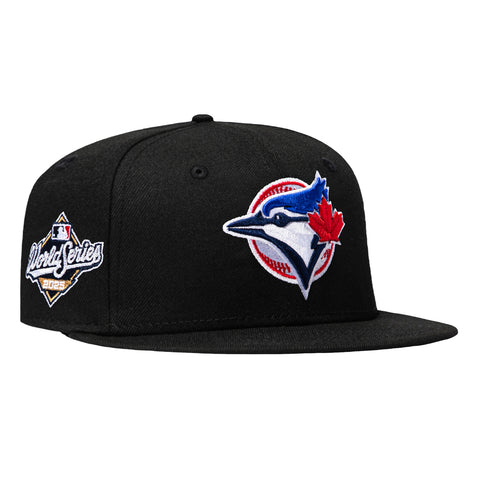 New Era 59Fifty Black Dome Toronto Blue Jays 2025 World Series Patch Alternate Hat - Black New Era