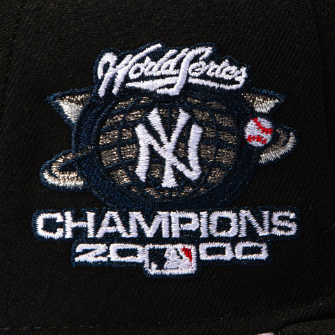New Era 59Fifty Black Dome New York Yankees 2000 World Series Champions Patch Hat - Black New Era