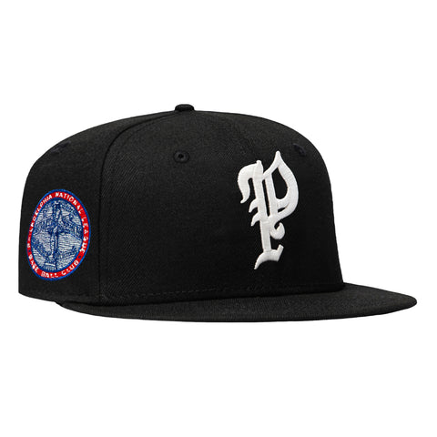 New Era 59Fifty Black Dome Philadelphia Phillies Base Ball Club Patch 1915 Hat - Black New Era