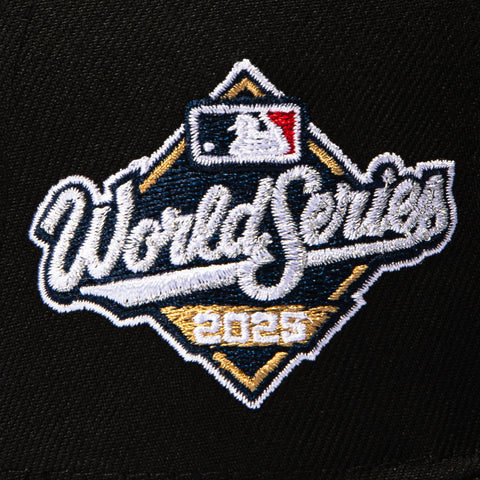 New Era 59Fifty Black Dome Toronto Blue Jays 2025 World Series Patch Alternate Hat - Black New Era