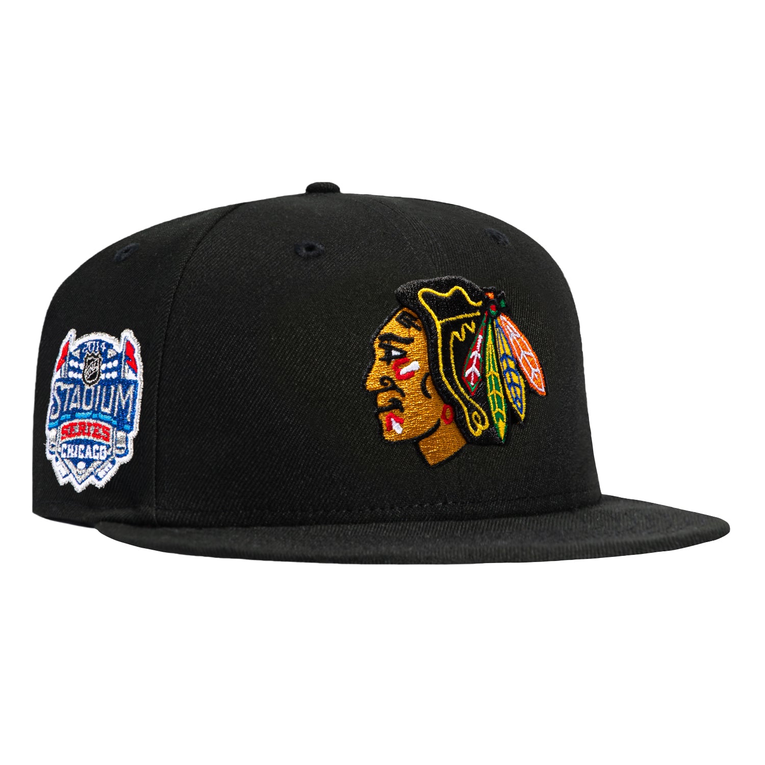 New Era 59Fifty Black Dome Chicago Blackhawks 2014 Stadium Series