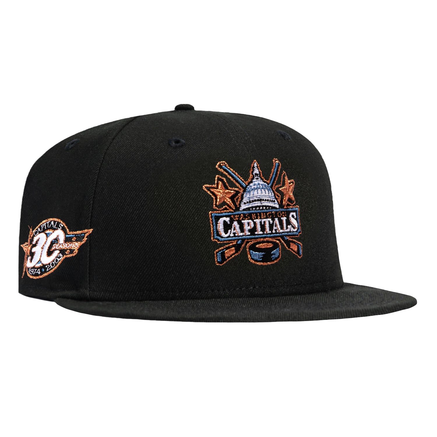 New Era 59Fifty Black Dome Washington Capitals 30th Anniversary