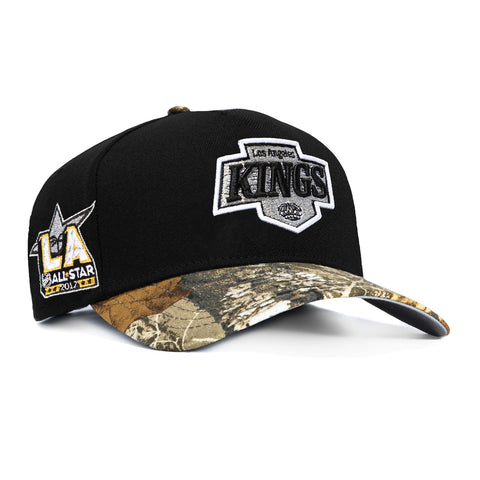 New Era 9Forty A-Frame Realtree Visor Los Angeles Kings 2017 All Star Game Patch Snapback Hat - Black, Realtree New Era