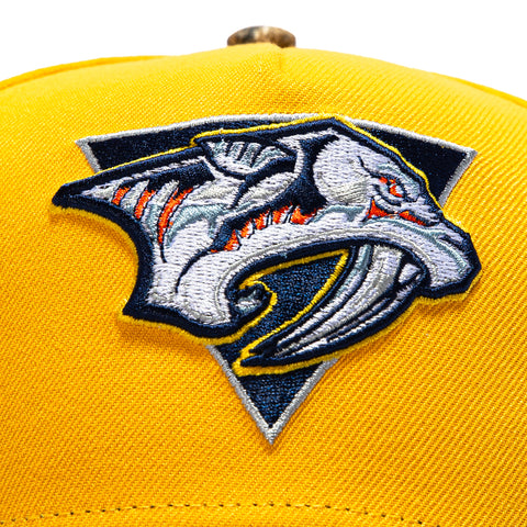 New Era 9Forty A-Frame Realtree Visor Nashville Predators Inaugural Patch Snapback Hat - Gold, Realtree New Era