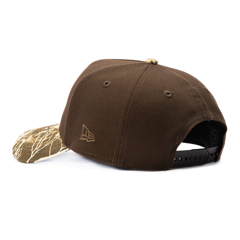 New Era 9Forty A-Frame Realtree Visor Boston Bruins 2019 Winter Classic Patch Snapback Hat - Brown, Realtree New Era