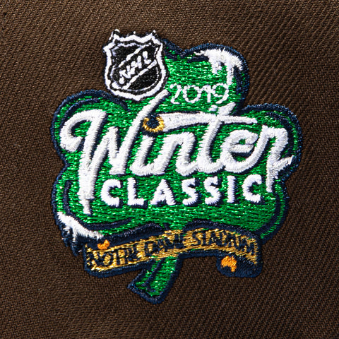 New Era 9Forty A-Frame Realtree Visor Boston Bruins 2019 Winter Classic Patch Snapback Hat - Brown, Realtree New Era
