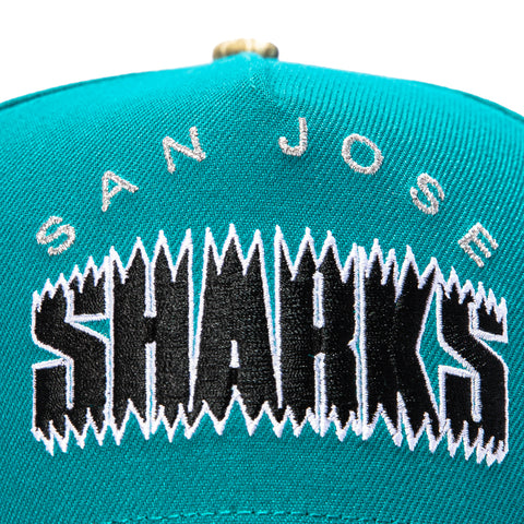 New Era 9Forty A-Frame Realtree Visor San Jose Sharks 30th Anniversary Patch Word Snapback Hat - Teal, Realtree New Era