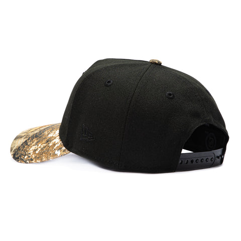 New Era 9Forty A-Frame Realtree Visor Chicago Blackhawks 100th Anniversary Patch Snapback Hat - Black, Realtree New Era