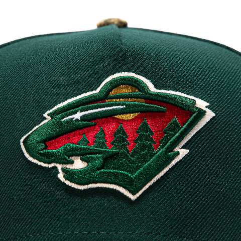 New Era 9Forty A-Frame Realtree Visor Minnesota Wild 10th Anniversary Patch Snapback Hat - Green, Realtree New Era