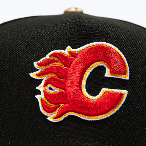 New Era 9Forty A-Frame Realtree Visor Calgary Flames 40th Anniversary Patch Snapback Hat - Black, Realtree New Era