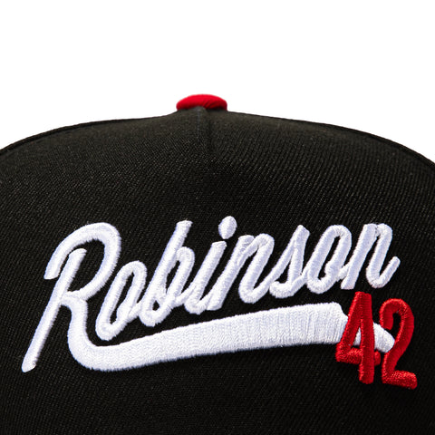 AF940 RED UV BK DODGERS JR42 BLK SN New Era