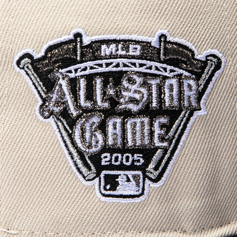 New Era 59Fifty Detroit Tigers 2005 All Star Game Patch Hat - Stone, Graphite, Metallic Silver New Era
