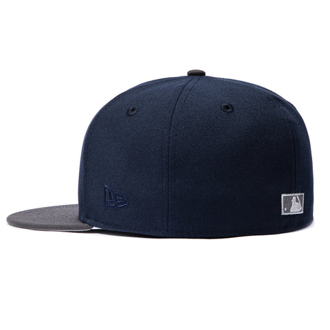 New Era 59Fifty Detroit Tigers 1984 World Series Patch Hat - Navy, Graphite, Metallic Silver New Era