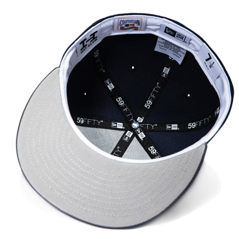 New Era 59Fifty Detroit Tigers 1984 World Series Patch Hat - Navy, Graphite, Metallic Silver New Era