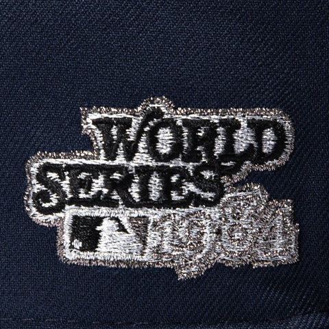 New Era 59Fifty Detroit Tigers 1984 World Series Patch Hat - Navy, Graphite, Metallic Silver New Era