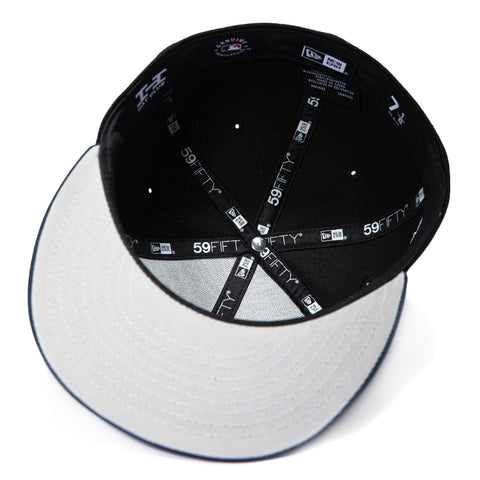 New Era 59Fifty Los Angeles Dodgers 2025 World Series Champions Patch Script Hat - Black, Navy, Metallic Copper New Era