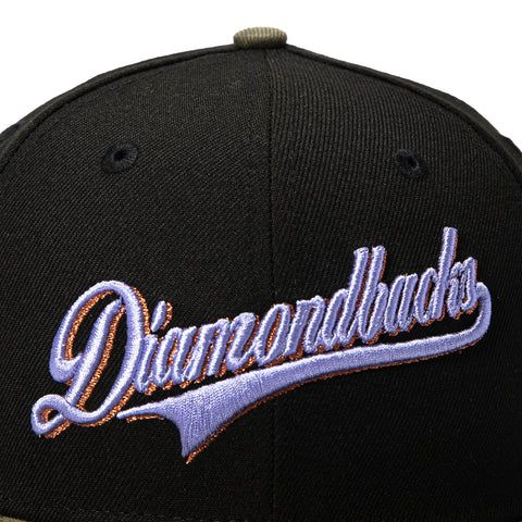 2TONE DBACKS INAUG SCRIPT BLK/OLV/PUR New Era
