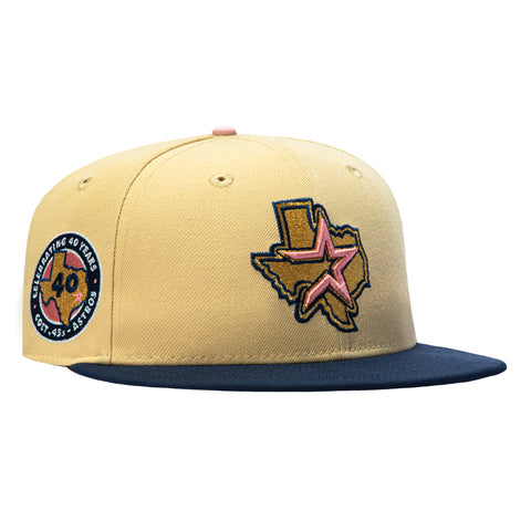 VEGAS GOLD 2TONE ASTROS 40TH 00 ALT TAN/NVY New Era