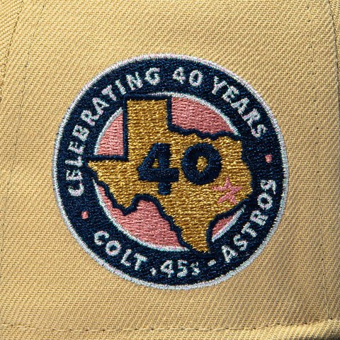 VEGAS GOLD 2TONE ASTROS 40TH 00 ALT TAN/NVY New Era