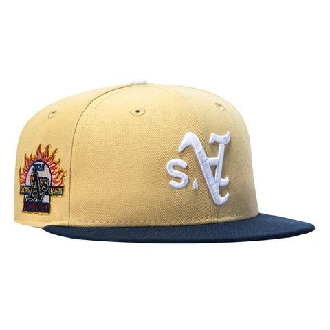 VEGAS GOLD 2TONE ATHLETICS ST UPSIDE TAN/NVY New Era