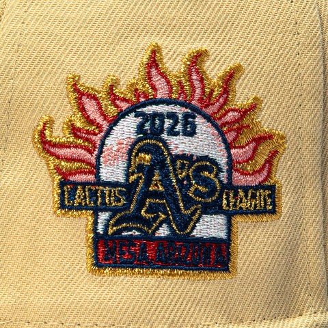 VEGAS GOLD 2TONE ATHLETICS ST UPSIDE TAN/NVY New Era