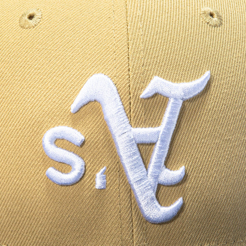 VEGAS GOLD 2TONE ATHLETICS ST UPSIDE TAN/NVY New Era