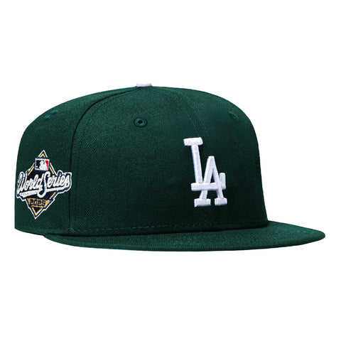 New Era 59Fifty Los Angeles Dodgers 2025 World Series Patch Hat - Green, White New Era