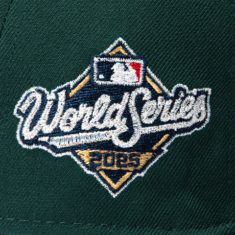 New Era 59Fifty Los Angeles Dodgers 2025 World Series Patch Hat - Green, White New Era