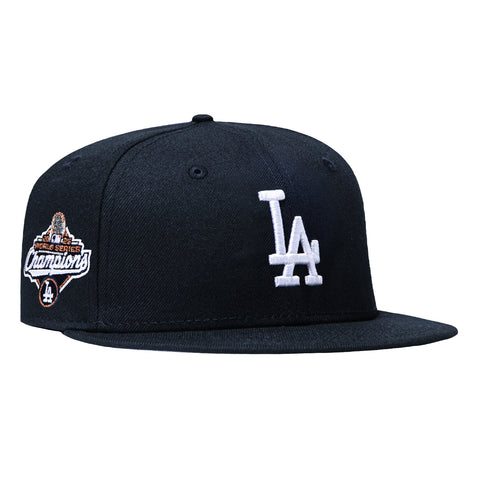 New Era 59Fifty Los Angeles Dodgers 2025 World Series Champions Patch Hat - Navy, White New Era