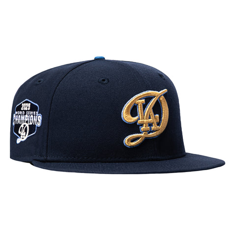 New Era 59Fifty Los Angeles Dodgers 2025 World Series Champions Patch D Hat - Navy New Era